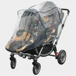 Regenschutz f&uuml;r Geschwisterwagen "Tandem" von HOCO