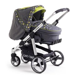 Kombikinderwagen "Linus" Design 2012 Lemontree grau-lime von Chic 4 Baby